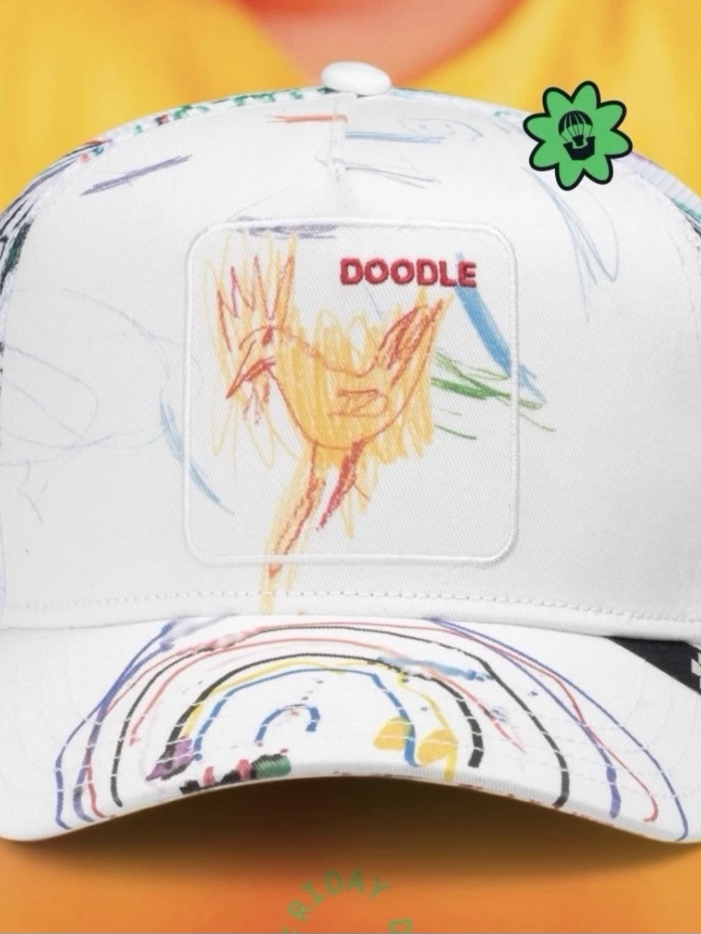 Goorin Bris. “Chicken Nugget” Doodle Trucker Hat Mesh SnapBack. NWOT